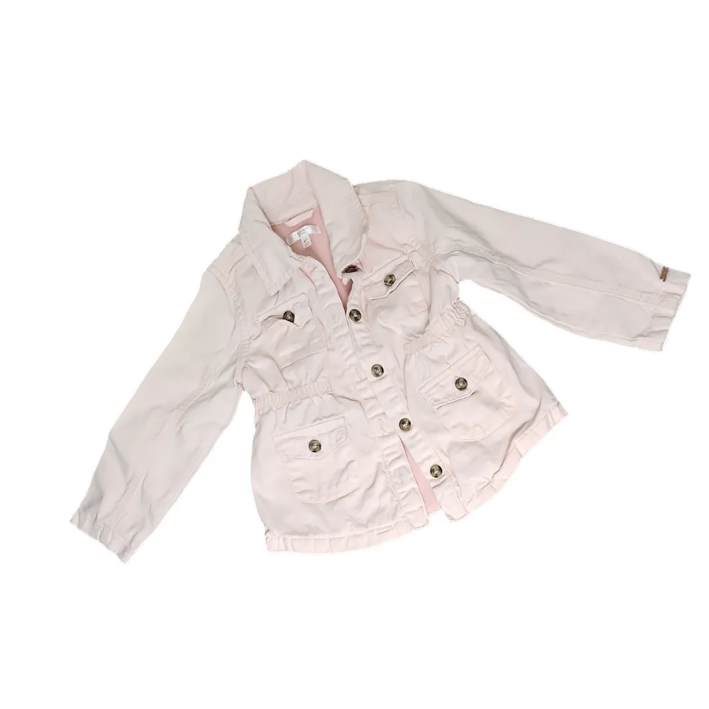 Tahari Toddler Pink Denim Jacket 4T